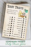 Storybook Book Themed Baby Shower - Baby Traits Game