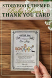 Classic Storybook Themed Baby Shower Thank You Card