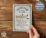 Classic Storybook Themed Baby Shower Thank You Card