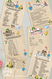 Story Book Themed Baby Shower Games - Bundle Set
