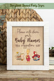 Story Book Themed Baby Shower Party Sign - Baby Names Suggestion
