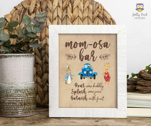 Storybook-Themed Baby Shower - Mimosa - Mom-osa Bar Sign