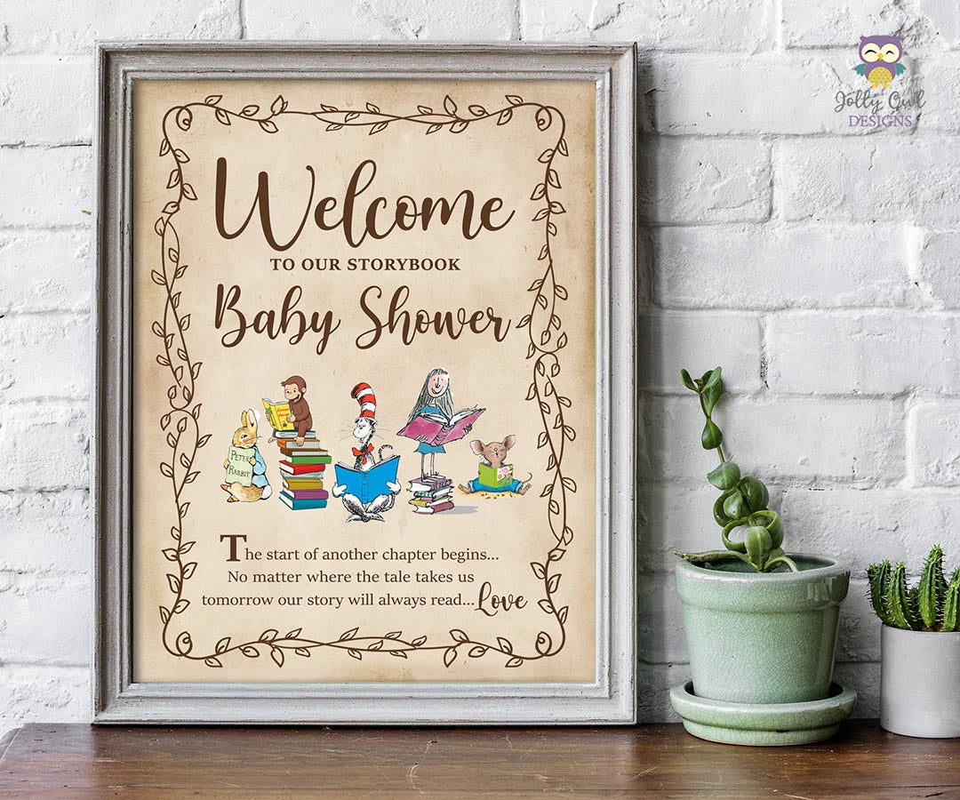 Peter Rabbit Baby Shower Welcome Sign, Editable Baby Shower Sign, Peter  Rabbit Decorations, Greenery Baby Sign, Greenery Baby Shower PR 