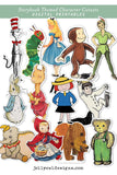 Storybook Book Themed Party Cutout Props Centerpieces - Children's Book Characters - Digital File Only