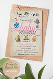 Storybook-Book-Themed Baby Shower Invitation-A New Chapter Begins