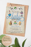 Storybook-Book Themed Baby Shower Invitation-A New Chapter Begins