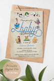 Storybook-Book-Themed Baby Shower Invitation-A New Chapter Begins