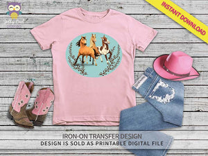 Spirit Riding Free Iron On Transfer Shirt Design