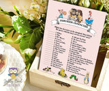 Story Book Themed Baby Shower Games - Bundle Set