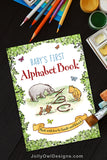 Baby's First ABC Alphabet Book | 8x10 inches Size Activity Book | Classic Winnie The Pooh Themed
