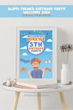 BLIPPI Themed Birthday Party - Digital Printable Welcome Sign