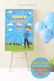 BLIPPI Themed Birthday Party - Welcome Sign