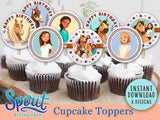Spirit Riding Free Cupcake Toppers  I  Birthday Party Circles
