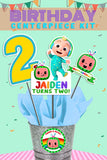 Cocomelon Birthday Party - Digital Printable Personalized Centerpieces Bundle Kit