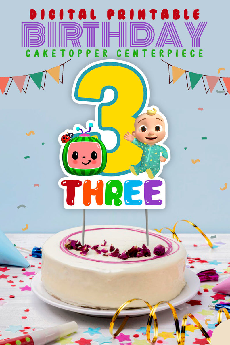 cocomelon-birthday-party-digital-printable-cake-centerpiece-or-toppe-jolly-owl-designs for Free Printable Llama Cake Topper Cocomelon Birthday Party - Digital Printable Cake Centerpiece or Toppe – Jolly Owl Designs for Free Printable Llama Cake Topper