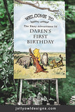 Winnie The Pooh Birthday Party Welcome Sign