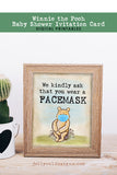 Winnie The Pooh Party Signs - Please Wear A Mask