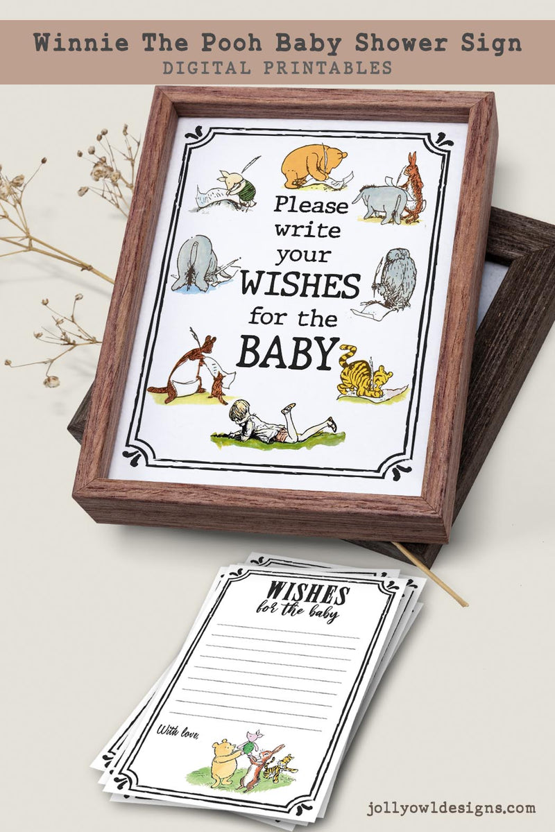 Classic Winnie The Pooh Baby Shower Games/ The Price Is Right / Instant  Download / 5x7 inches