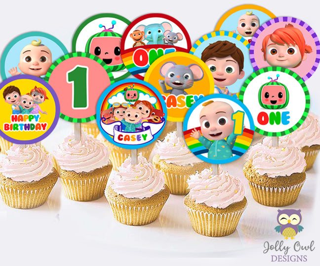 Party Cupcake Topper, Cake Topper