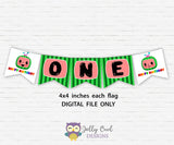 Personalized Cocomelon Birthday Party Decoration Package - Digital Kit