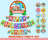 Cocomelon Birthday Party Decoration Package - Personalized Digital Kit