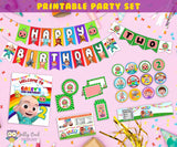 Personalized Cocomelon Birthday Party Decoration Package - Digital Party Kit