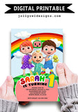 Cocomelon Birthday Party Invitation