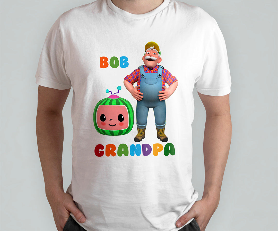 Cocomelon Iron On Transfer T-shirt Design Birthday Family T-shirt For Grandpa or Grandfather Digital File Only
