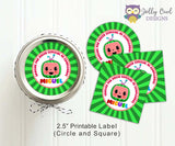 Personalized Cocomelon Birthday Party Decoration Package - Spanish Version