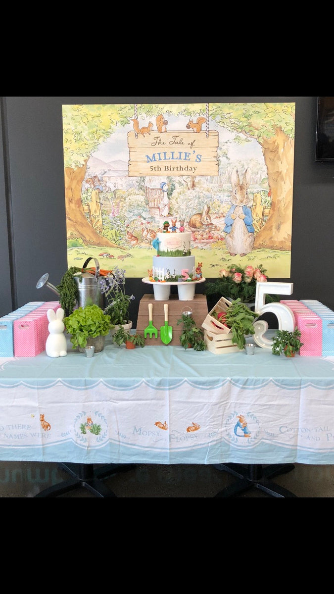 The Tale of Peter Rabbit Party Backdrop – Jolly Owl Designs