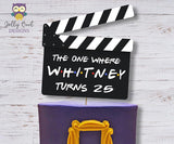 Friends TV Party | Printable Clapperboard Cake Topper