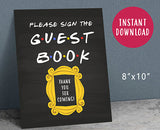 FRIENDS TV Party Signs Bundle Set for Bridal Shower
