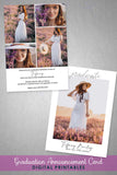 Graduation Announcement Card - Photo Collage - Invitation Card