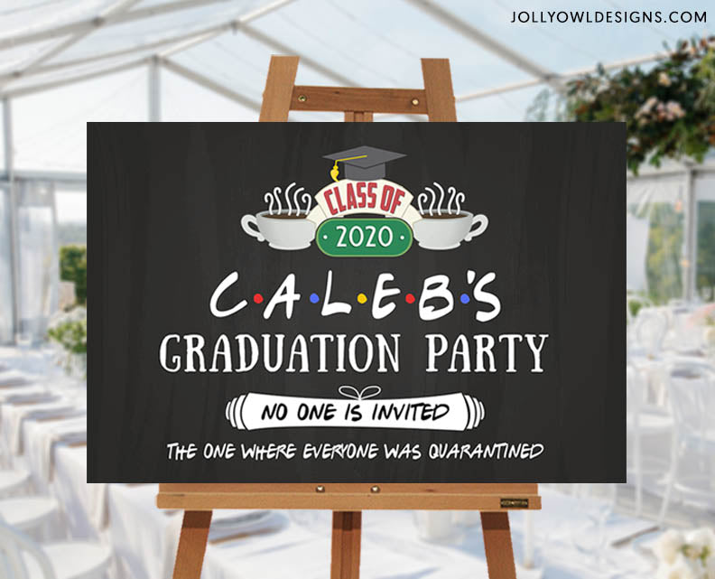 FRIENDS TV Show Graduation Party Photo Booth Frame – Jolly Owl Designs
