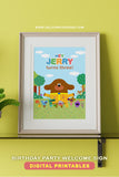 Hey Duggee Birthday Party Welcome Sign - Personalized Digital Printable