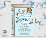 Storybook Themed Baby Shower Invitation for Twins