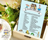 Story Book Themed Baby Shower Games - Bundle Set