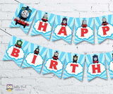Thomas The Train Personalized Happy Birthday Printable Banner