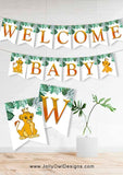 The Lion King Baby Shower Banner - Welcome baby