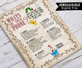 Storybook Book Themed Baby Shower - What's On Your Phone Game