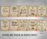 Storybook - Book Themed Party Signs - Bundle Set