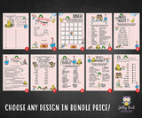 Story Book Themed Baby Shower Games - Bundle Set