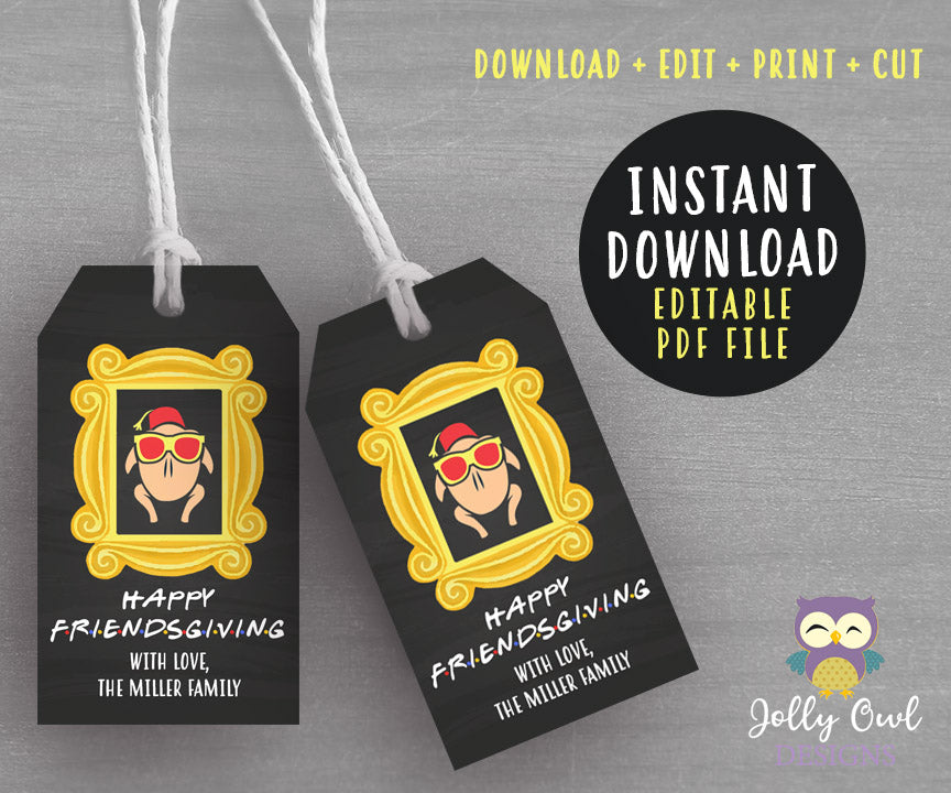 Movie Party Favor Tags movie Thank You Tags. Printable PDF EDITABLE.  Instant Download. 