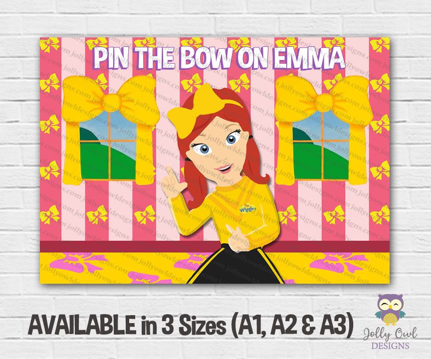 Jojo Siwa Game Printable pin the Bow on Jojo 