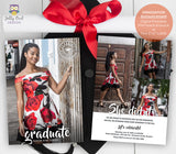 Graduation Announcement Card - Photo Collage - Invitation Card