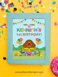 Hey Duggee Happy Birthday Welcome Sign - Personalized