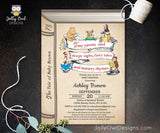 Book Themed or Storybook Baby Shower Invitation - Nursery Rhyme