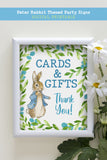 Peter Rabbit Themed Party Signs - Cards and Gifts