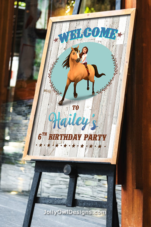 Spirit Riding Free Party Favor Tag - Thank You Tag – Jolly Owl Designs