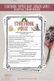 Storybook Book Themed Baby Shower Game - Quiz